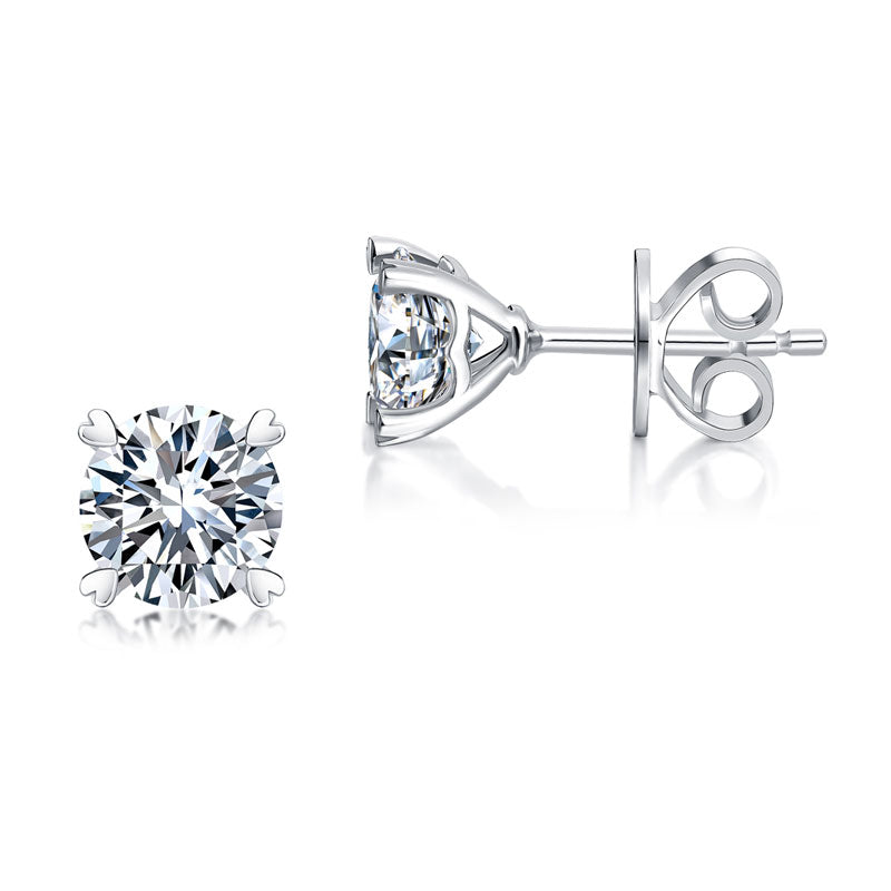 Heart moissanite earrings MFE8207