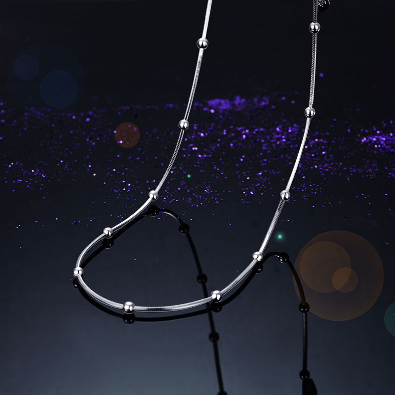 Solid 925 Sterling Silver Chain Necklace - View 4 | SelinJewels