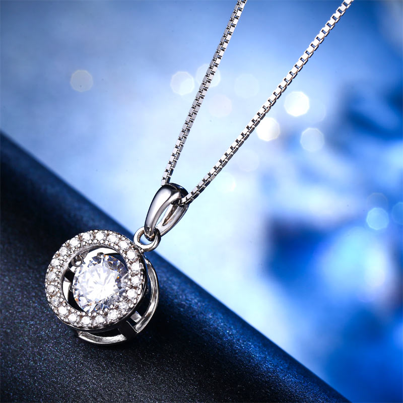 Dancing Stone Pendant Necklace - View 5 | SelinJewels