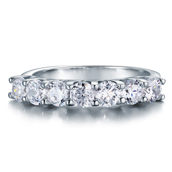 1.75 Carat Seven Stone Wedding Ring - View 2 | SelinJewels