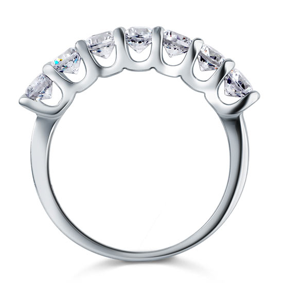 1.75 Carat Seven Stone Wedding Ring - View 3 | SelinJewels