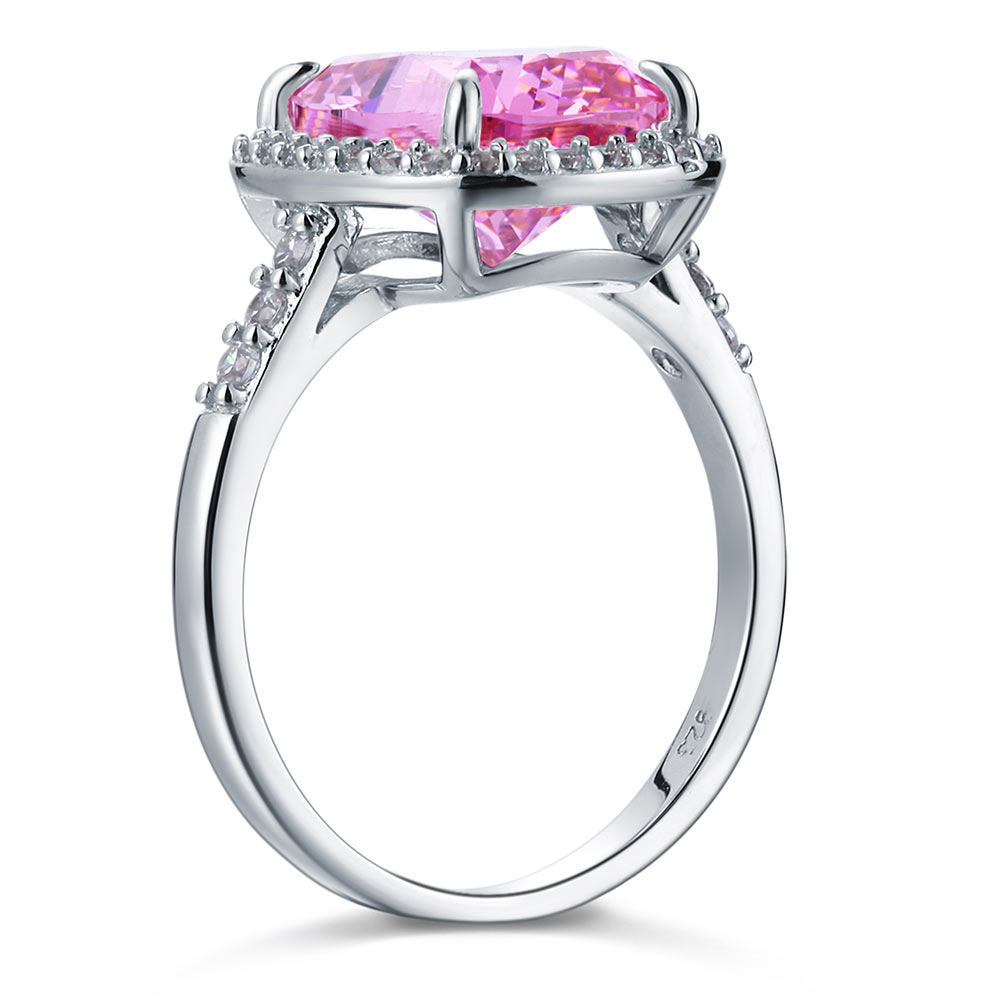 Luxury Engagement Ring 6 Ct Cushion Fancy Pink Diamond - View 2 | SelinJewels