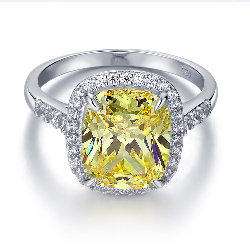 Luxury Engagement Ring 6 Ct Yellow Canary Diamond - View 3 | SelinJewels