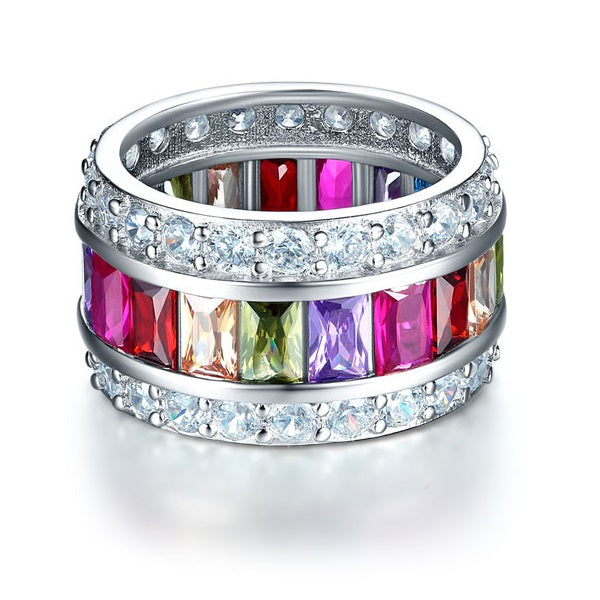 The Prisma Set - multi-color ring alternate view
