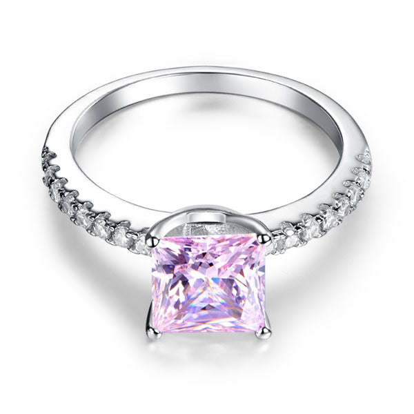 1.5 Ct Fancy Pink Diamond Wedding Ring - View 4 | SelinJewels