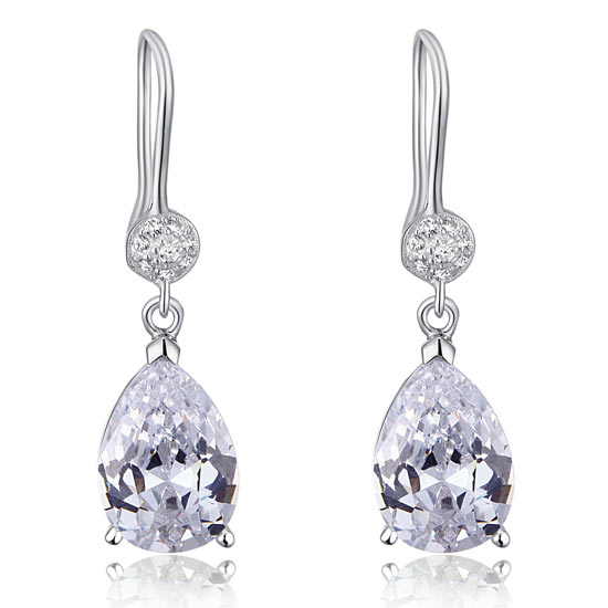 The Elara Set - pear cut earrings alternate view