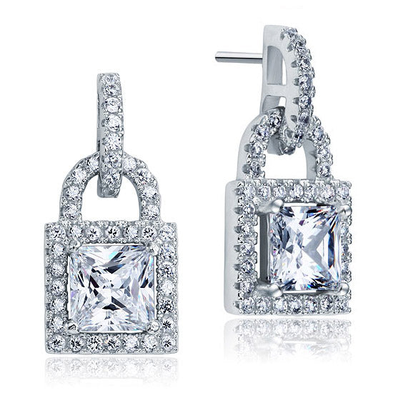 Love lock key earrings XFE8080