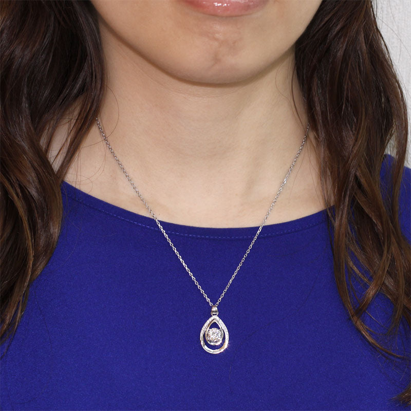 1 Carat Round Cut Bridesmaid Pendant Necklace - View 6 | SelinJewels