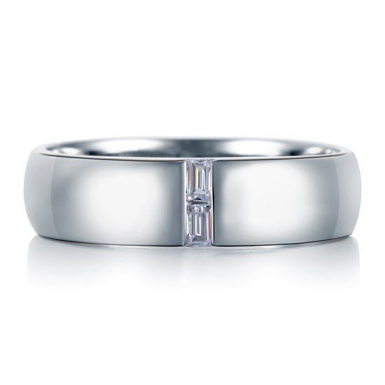 Men's Wedding Band Solid Sterling 925 Silver Ring - View 3 | SelinJewels
