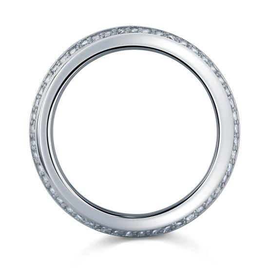 Men's Wedding Band Solid Sterling Silver Ring - View 5 | SelinJewels
