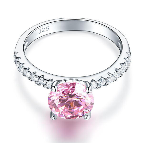 925 Sterling Silver Bridal Ring 2 Carat - View 4 | SelinJewels