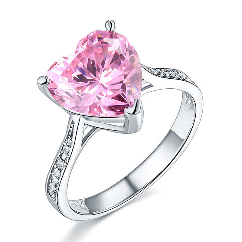 Pink heart ring XFR8216