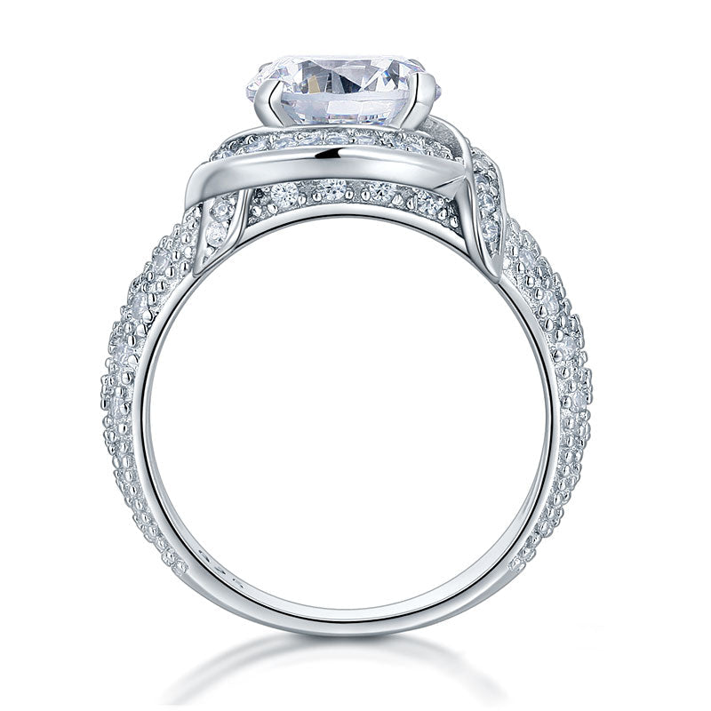 Vintage Style Art Deco Promise Ring - View 5 | SelinJewels