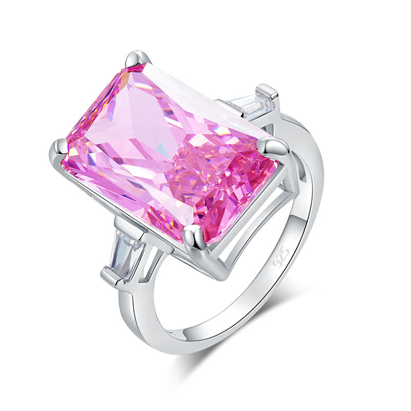 8.5 Carat Pink Diamond Stone Luxury Ring - View 3 | SelinJewels