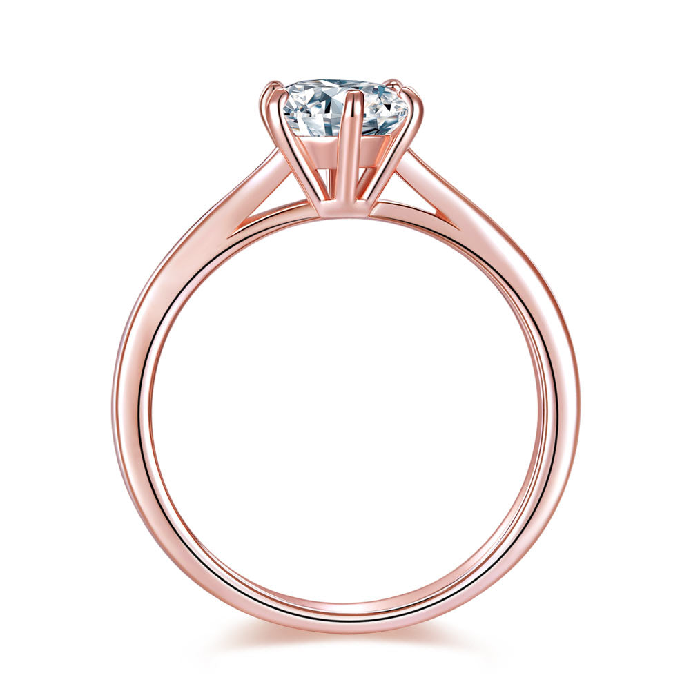 The Roselle Set - rose gold ring side view