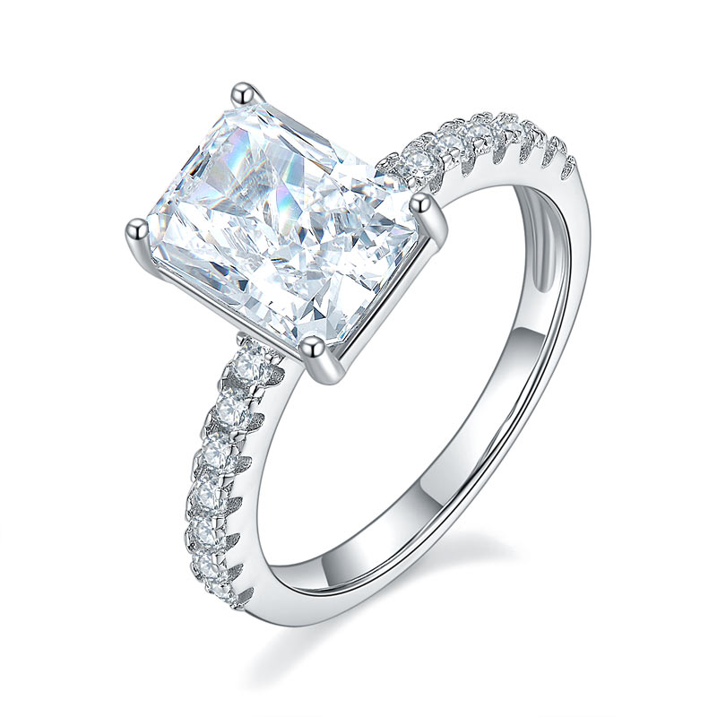 3 Carat Simulated Diamond Engagement Ring 925 Sterling Silver