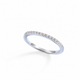 Moissanite Diamond Wedding Band Half Eternity 925 Sterling Silver Ring