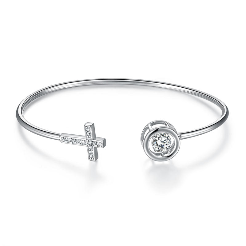 The Grace Set - cross bangle second angle