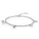 Solid 925 Sterling Silver Bracelet Fashion Bridesmaid Wedding Gift