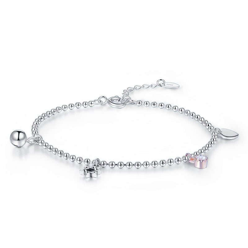 Solid 925 Sterling Silver Bracelet Fashion Bridesmaid Wedding Gift | SelinJewels