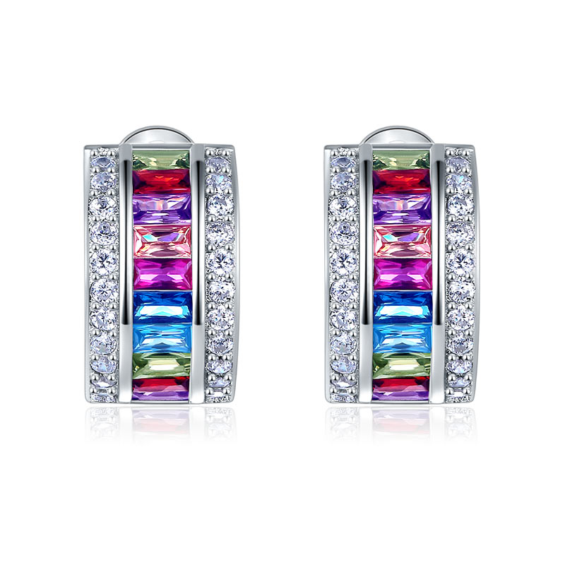 The Prisma Set - multi-color earrings alternate view