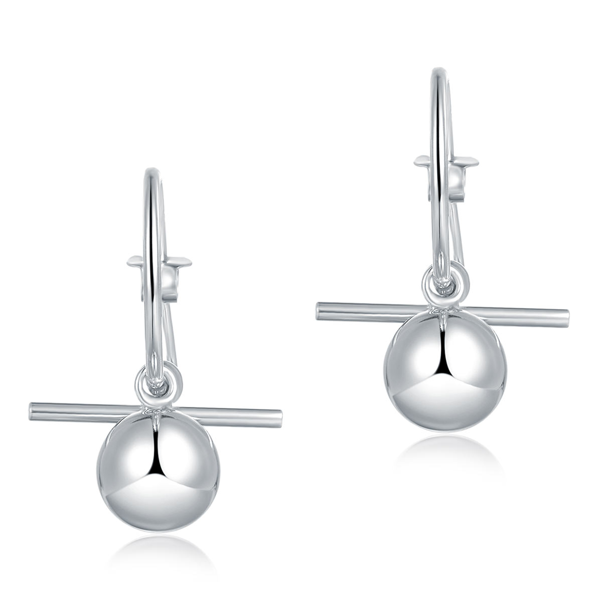 Dangle Balls Solid 925 Sterling Silver Earrings | SelinJewels