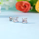 1 Ct Asscher Cut Simulated Diamond Stud Earrings 925 Sterling Silver