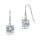 1 Carat Moissanite Diamond Hook Drop Earrings 925 Sterling Silver