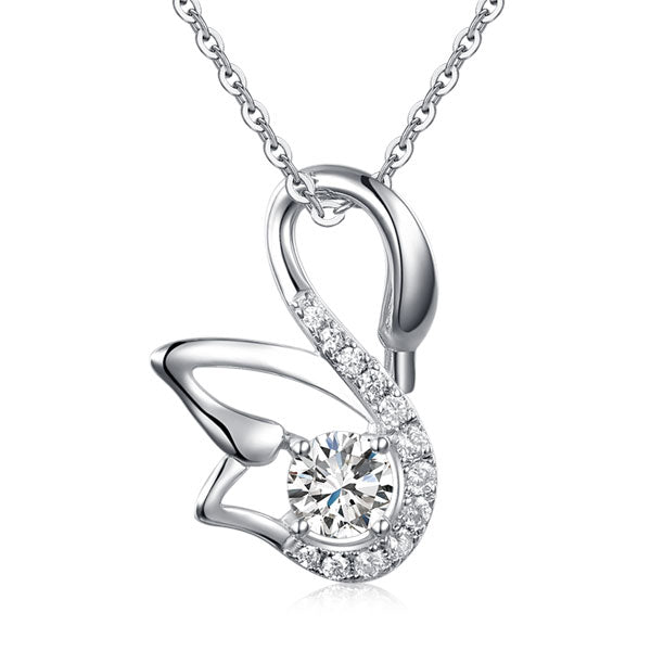 Swan necklace XFN8061