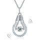 Dancing Stone Bulb Pendant Necklace 925 Sterling Silver