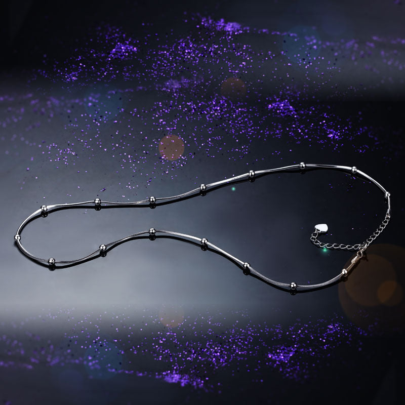Solid 925 Sterling Silver Chain Necklace - View 3 | SelinJewels