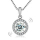 Dancing Stone Pendant Necklace 925 Sterling Silver
