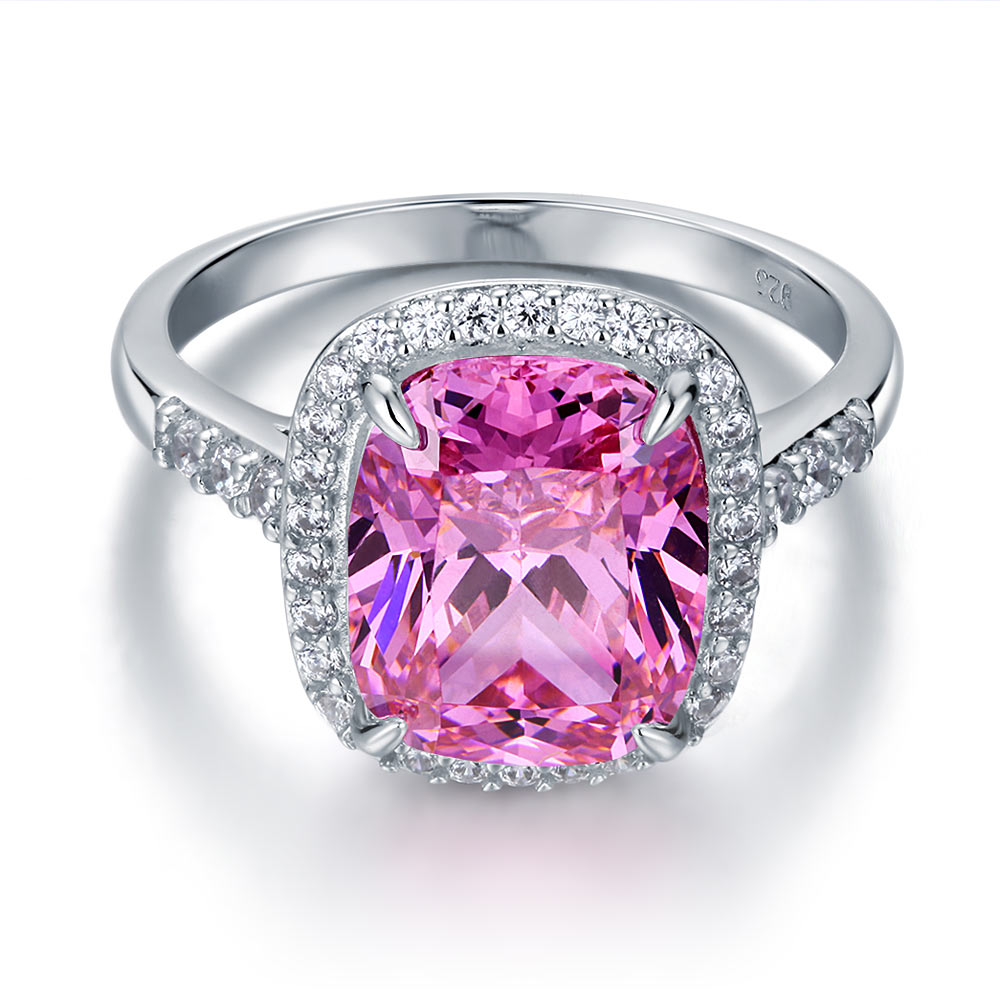 Luxury Engagement Ring 6 Ct Cushion Fancy Pink Diamond - View 3 | SelinJewels