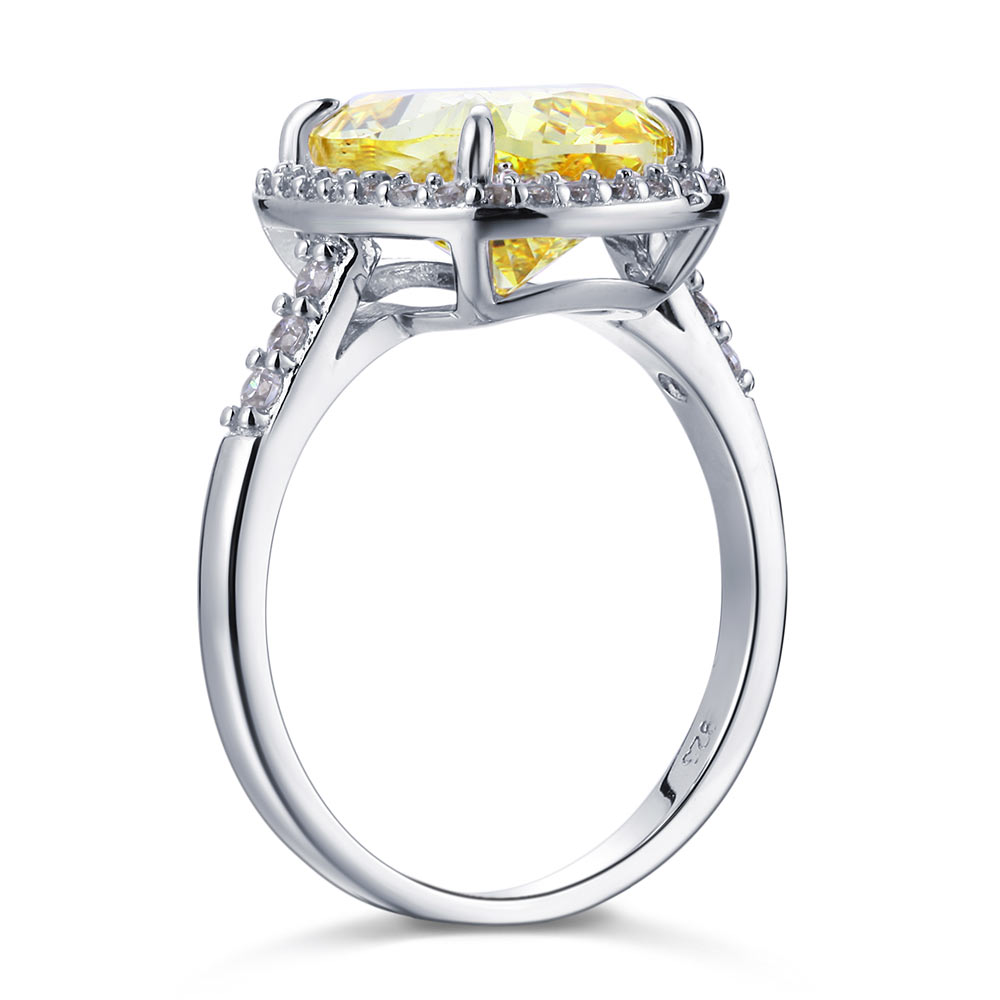 Luxury Engagement Ring 6 Ct Yellow Canary Diamond - View 2 | SelinJewels