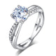 925 Sterling Silver Wedding Promise Anniversary Ring 1.25 Ct Simulated Diamond