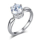 6 Claws Crown 925 Sterling Silver Wedding Promise Anniversary Ring 1.25 Ct Simulated Diamond Jewelry