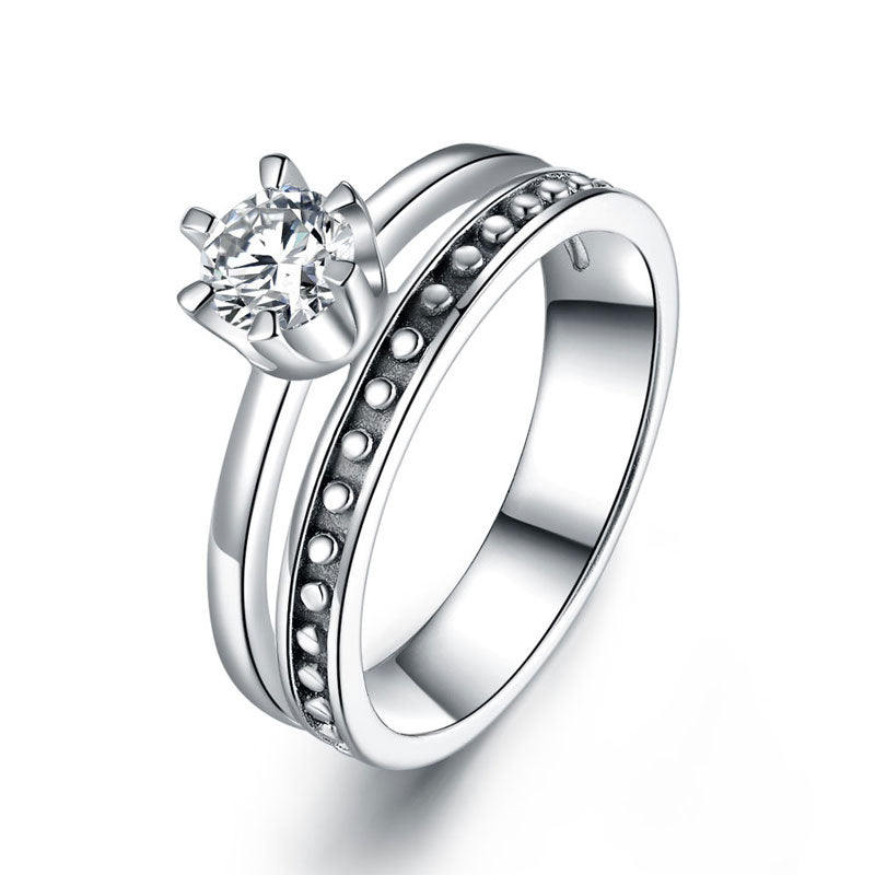 Solid 925 Sterling Silver Ring Fashion Party Jewelry | SelinJewels