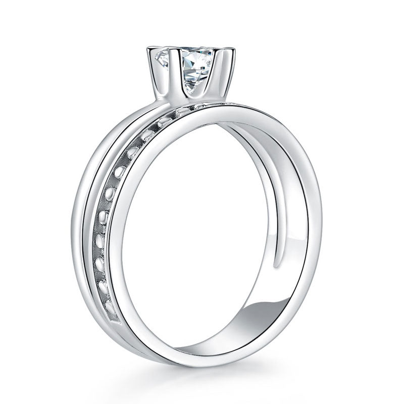 Solid 925 Sterling Silver Ring Fashion Party Jewelry
