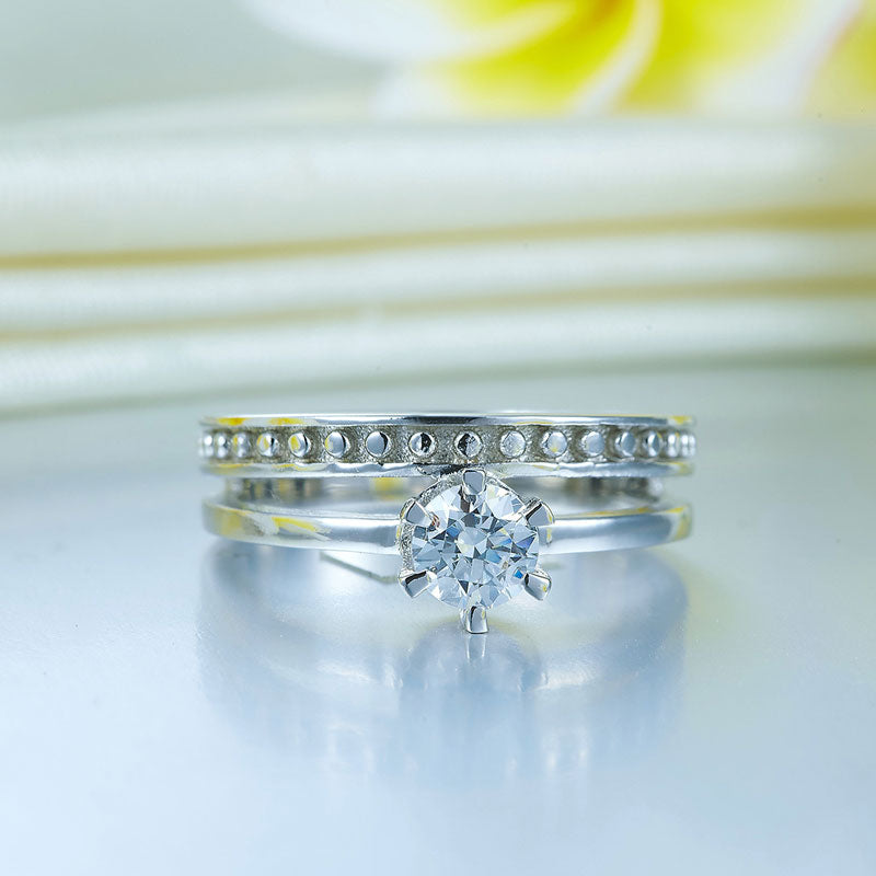 Solid 925 Sterling Silver Ring Fashion Party Jewelry