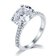 Solid 925 Sterling Silver 4 Carat Wedding Anniversary Ring Oval Cut Luxury Jewelry