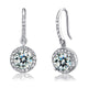 1.5 Carat Simulated Diamond 925 Sterling Silver Dangle Earrings