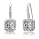 1.5 Carat Simulated Diamond 925 Sterling Silver Dangle Earrings