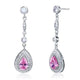 The Blush Set | Pink Pear Cut Jewelry Set in 925 Silver