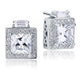 2 Carat Simulated Diamond Vintage Style Stud 925 Sterling Silver Earrings