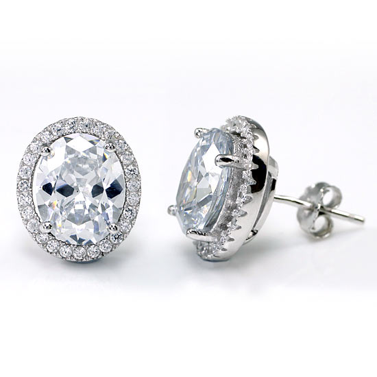 The Elodie Set - oval earrings alternate view