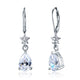 2 Carat 925 Sterling Silver Dangle Bridal Wedding Bridesmaid Earrings Jewelry