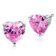 The Rosalie Set | Pink Heart Jewelry Set in 925 Silver