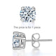 0.5 Carat Moissanite Diamond Earring (1 Piece) Unisex 925 Sterling Silver