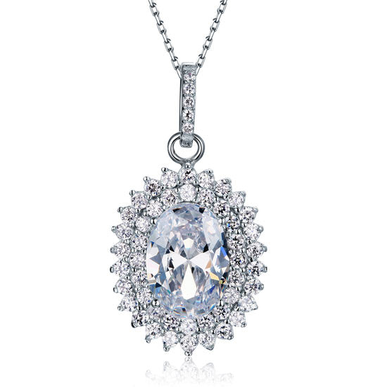 Oval statement necklace XFN8006