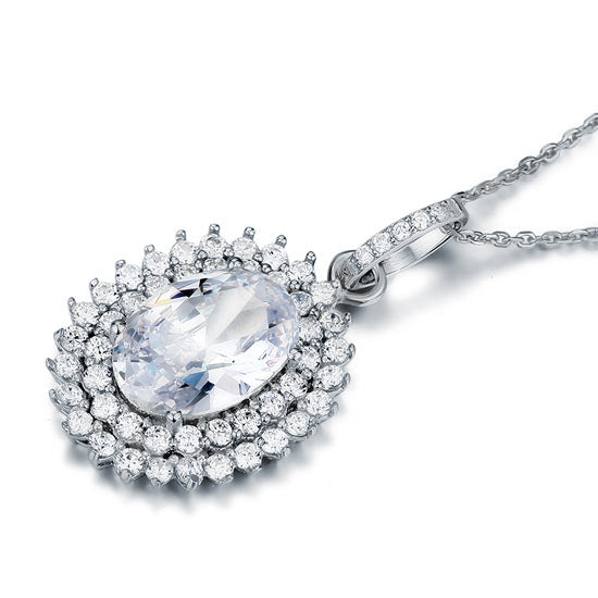 The Elodie Set - oval necklace alternate view
